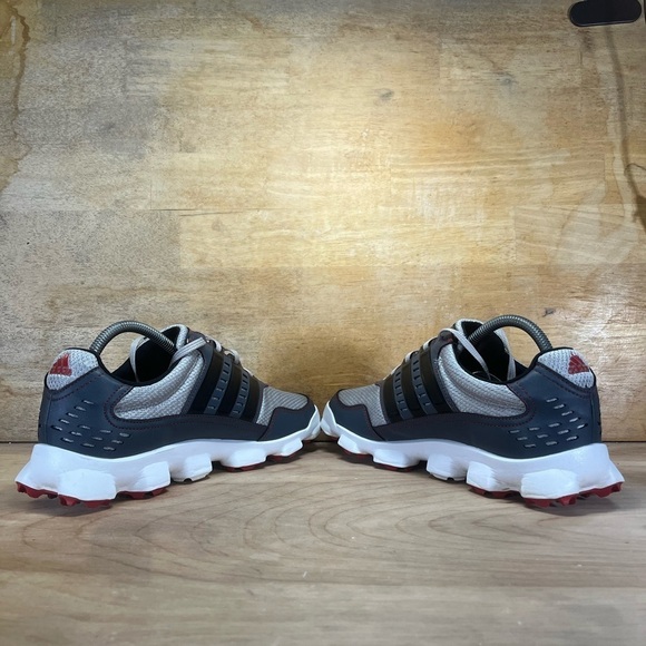 Adidas Crossflex Sport Mens Size 8.5 Golf Shoes Sneakers Gray Red Q46671 - Picture 5 of 8